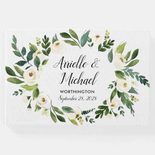 ヴィンテージフローラグリーンリー庭園の結婚式ゲストブック ゲストブック (正面)