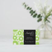 ヴィンテージフローラグリーン名刺 名刺 (スタンド正面)