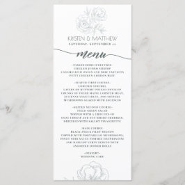 ヴィンテージフローラグレイモダンエレガントな結婚式 メニュー