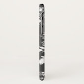 ヴィンテージフローラグレイ及びモノグラム付き白プリント Case-Mate iPhoneケース (裏面/左)