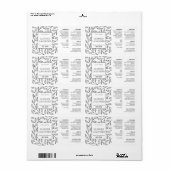 ヴィンテージフローラコスメティック2 OZスポイトボトルラベル ラベル (フルシート)