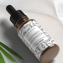 ヴィンテージフローラコスメティック2 OZスポイトボトルラベル ラベル