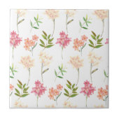 ヴィンテージフローラコテージ伝統的花 タイル (正面)