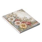 ヴィンテージフローラコテージ家文房具 ノートパッド (アングル)