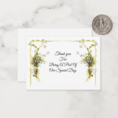 ヴィンテージフローラコーナーサンキューカード ノートカード (正面/裏面インサイチュ)