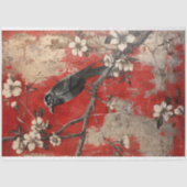 ヴィンテージフローラゴシックPunk Love Couple Decompage 薄葉紙 (正面)