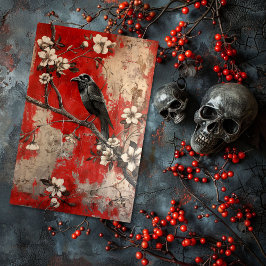 ヴィンテージフローラゴシックPunk Love Couple Decompage 薄葉紙