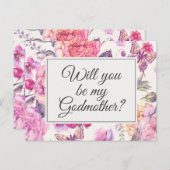 ヴィンテージフローラゴッドマザー提案カード ポストカード (正面/裏面)