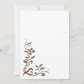 ヴィンテージフローラサプライズ18th誕生日ディナー 招待状 (裏面)