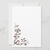 ヴィンテージフローラサプライズ30歳の誕生日 招待状 (裏面)