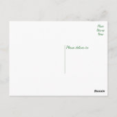 ヴィンテージフローラサンキューイエローヒマワリ花 ポストカード (裏面)