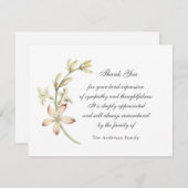 ヴィンテージフローラサンキューカード サンキューカード (正面/裏面)