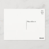 ヴィンテージフローラサンキューピンクのバラの花 ポストカード (裏面)