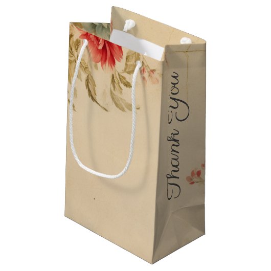 ヴィンテージフローラサンクスユーフェイバー抱き枕 スモールペーパーバッグ (裏面アングル)