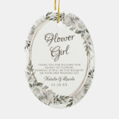 ヴィンテージフローラザフラワーガール引用文 セラミックオーナメント (裏面)
