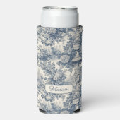 ヴィンテージフローラシックなブルートイレデジュエモノグラム スリム缶クーラー (Seltzer裏面)