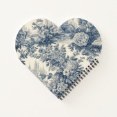 ヴィンテージフローラシックなブルートイレデジュエモノグラム ノートブック (裏面)