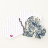 ヴィンテージフローラシックなブルートイレデジュエモノグラム ノートブック (内部)