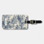 ヴィンテージフローラシックなブルートイレデジュエモノグラム ラゲッジタグ (正面横)