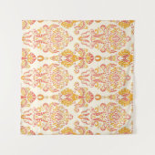 ヴィンテージフローラシームレスなパターン。クラシックバロック タペストリー (正面(横))