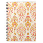 ヴィンテージフローラシームレスなパターン。クラシックバロック ノートブック (正面)