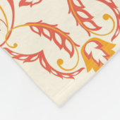 ヴィンテージフローラシームレスなパターン。クラシックバロック フリースブランケット (角)