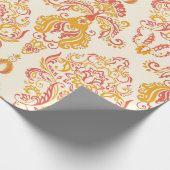 ヴィンテージフローラシームレスなパターン。クラシックバロック ラッピングペーパー (角)