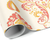 ヴィンテージフローラシームレスなパターン。クラシックバロック ラッピングペーパー (ロールコーナー)