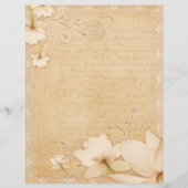 ヴィンテージフローラジャンクジャーナルスクラップブック紙 (正面)