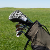 ヴィンテージフローラスカルハロウィーン ゴルフヘッドカバー (インサイチュ)