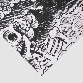 ヴィンテージフローラスカルハロウィーン 薄葉紙 (詳細)