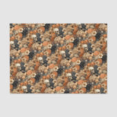 ヴィンテージフローラスカルハロウィーン 薄葉紙 (正面)