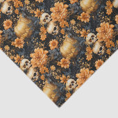 ヴィンテージフローラスカルハロウィーン 薄葉紙 (詳細)