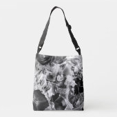 ヴィンテージフローラスカルミッドナイト クロスボディバッグ (裏面)