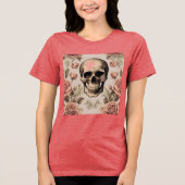 ヴィンテージフローラスカル トライブレンドTシャツ (正面)