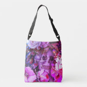 ヴィンテージフローラスカル 鮮やか クロスボディバッグ (裏面)