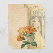 ヴィンテージフローラスクラップブックエフェメラ (正面/裏面)