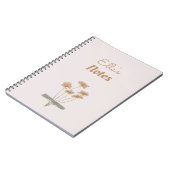 ヴィンテージフローラスクラップブックテープ付き花名 ノートブック (左側)