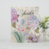 ヴィンテージフローラスクラップブック作り紙シート (スタンド正面)