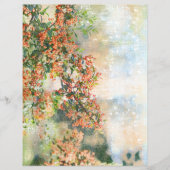 ヴィンテージフローラスクラップブック紙 (正面)