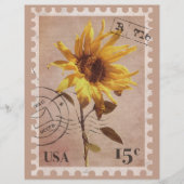 ヴィンテージフローラスクラップブック紙 (正面)