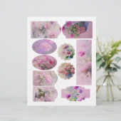 ヴィンテージフローラスクラップブック装飾シート (スタンド正面)