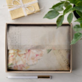 ヴィンテージフローラスクリプトの切り離しプリント 薄葉紙 (ギフト)