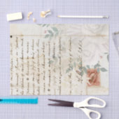 ヴィンテージフローラスクリプト 薄葉紙 (クラフト)