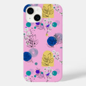ヴィンテージフローラスタイリッシュ抽象芸術 Case-Mate iPhoneケース (裏面)