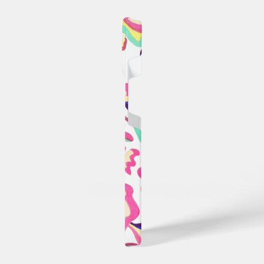 ヴィンテージフローラスタイルパターン電話ケース iPhoneケース (左側面)