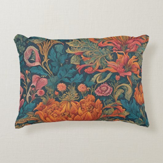 ヴィンテージフローラスタイル アクセントクッション (正面)