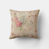 ヴィンテージフローラストライプと クッション (裏面)