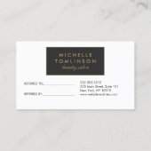 ヴィンテージフローラストライプのサロン紹介カードII 紹介カード (裏面)