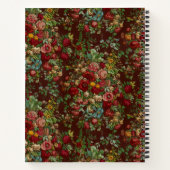 ヴィンテージフローラスパーソナライズされたパイラルノート ノートブック (裏面)